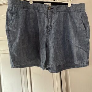 Ava & Viv Light Blue Chambray Women's Shorts